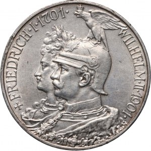 Deutschland, Preußen, Wilhelm II, 5 Mark 1901 A, Berlin, 200. Jahrestag des Königreichs Preußen