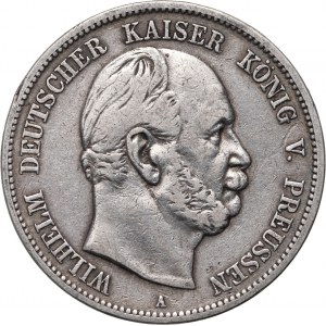 Germany, Prussia, Wilhelm I, 5 Mark 1874 A, Berlin