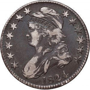 Spojené státy americké, 50 centů 1824, Philadelphia, Capped Bust