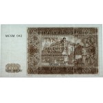 Generalgouvernement, 1000 Zloty 1.08.1941, Serie MCSM, Wiederaufbau Krakowiak