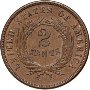 Spojené státy americké, 2 centů 1871, Philadelphia