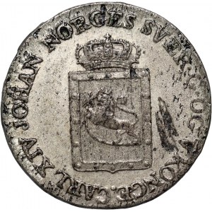 Norwegia, Karol XIV, 4 skilling 1825 JMK