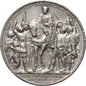 Deutschland, Preußen, Wilhelm II, 2 Mark 1913 A, Berlin, 100. Jahrestag der Völkerschlacht bei Leipzig