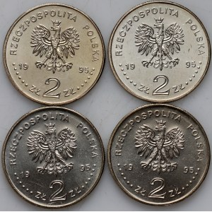 Third Republic, set of 4 x 2 gold 1995, Games of the XXVI Olympiad, Atlanta 1996