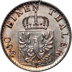 Deutschland, Preußen, Wilhelm I., Pfennig 1865 A, Berlin, Nickel - PROBE