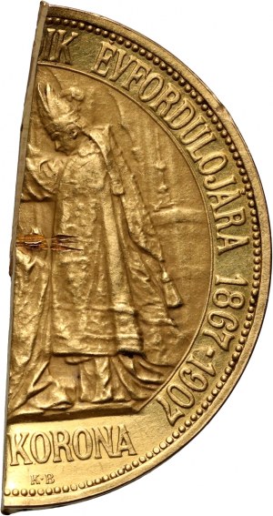 Węgry, Franciszek Józef I, ex-100 koron 1907 KB, Kremnica