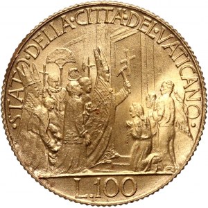 Vatikan, Pius XII., 100 Lire 1950