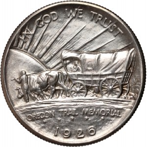 USA, 1/2 Dollar 1926, Philadelphia, Oregon Trail Memorial