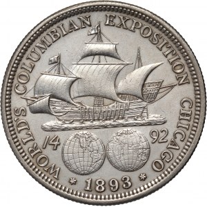 Spojené štáty americké, 1/2 dolára 1893, Philadelphia, Columbian Exposition