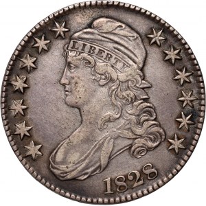 USA, 50 Cents 1828, Philadelphia, Capped Bust