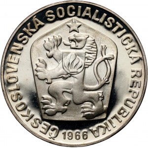 Czechosłowacja, 10 koron 1966, Velka Morava, stempel lustrzany (PROOF)