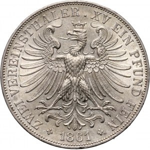 Germany, Frankfurt, 2 Taler 1861