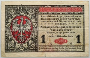Generalne Gubernatorstwo, 1 marka polska 9.12.1916, jenerał, seria A