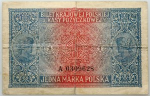 Generalne Gubernatorstwo, 1 marka polska 9.12.1916, jenerał, seria A