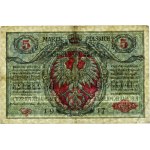 General Government, 5 Polish marks 9.12.1916, General, tickets, series B