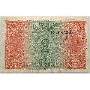 Generalne Gubernatorstwo, 2 marki polskie 9.12.1916, Generał, seria B