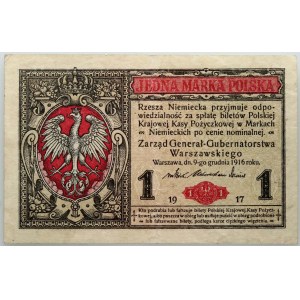 Všeobecná vláda, 1 polská marka 9.12.1916, Všeobecná, série B
