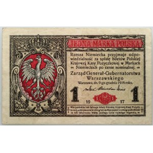 Generalne Gubernatorstwo, 1 marka polska 9.12.1916, Generał, seria B