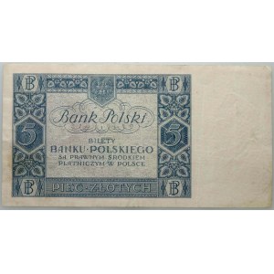 II RP, 5 Zloty 02.01.1930, seltene Einzelbuchstabenserie X