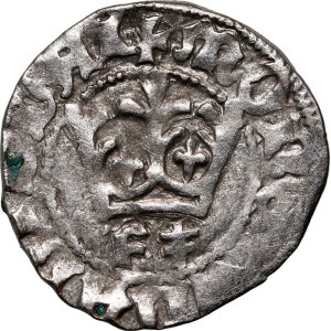 Władysław Jagiełło 1386-1434, halber Pfennig, Wschowa, Referenz F‡