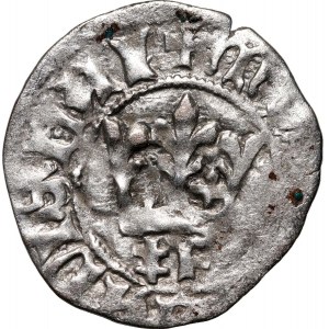 Ladislaus Jagiello 1386-1434, half-penny, Wschowa, signature ‡F, very rare (R6)
