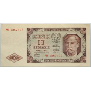 PRL, 10 zloty 1.07.1948, AW series