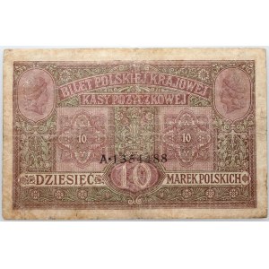 General Government, 10 Polish marks 9.12.1916, General, Ticket series A