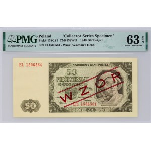 PRL, 50 Zloty 1.07.1948, Serie EL, MODELL