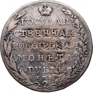 Rusko, Alexander I., rubľ 1802 СПБ АИ, Sankt Peterburg