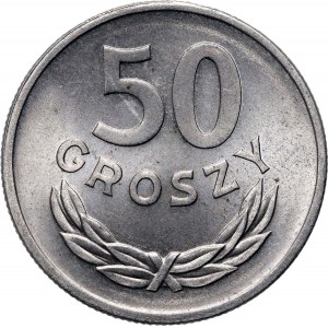 PRL, 50 groszy 1949, aluminium