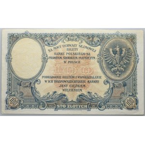 II RP, 100 Zloty 28.02.1919, S.B. Serie.