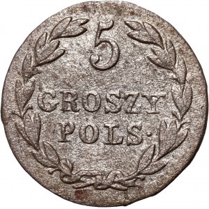 Królestwo Kongresowe, Mikołaj I, 5 groszy 1826 IB, Warszawa