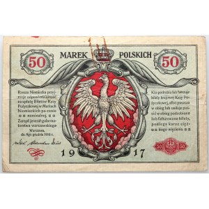 Generalgouvernement, 50 polnische Mark 9.12.1916, allgemein, Serie A