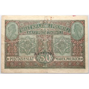 Všeobecná vláda, 50 poľských mariek 9.12.1916, generál, séria A