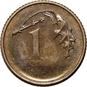 III RP, 1 grosz, mincovňa deštrukcia