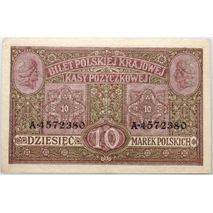 Všeobecná vláda, 10 poľských mariek 9.12.1916, Všeobecná, lístky série A