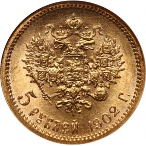 Russland, Nikolaus II., 5 Rubel 1902 (АР), St. Petersburg