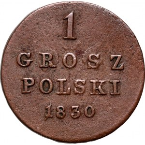 Kongresové kráľovstvo, Nicholas I, 1 Polish grosz 1830 FH, Warsaw