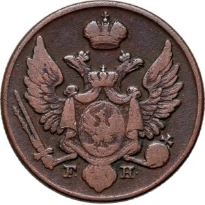 Congress Kingdom, Nicholas I, 3 Polish pennies 1829 FH, Warsaw