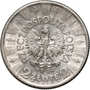 II RP, 2 Zloty 1934, Warschau, Józef Piłsudski