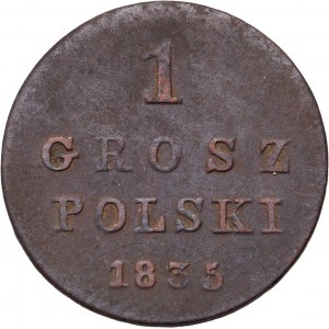 Kongresové kráľovstvo, Nicholas I, 1 Polish grosz 1835 IP, Warsaw