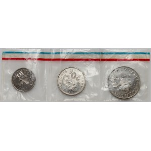 Frankreich, Neukaledonien, Satz von 3 Münzen 1967, Essai, PROBE
