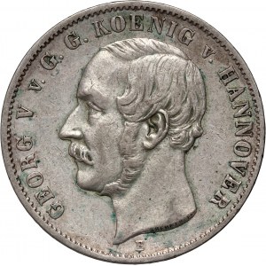 Germany, Hannover, George V, Thaler 1855 B