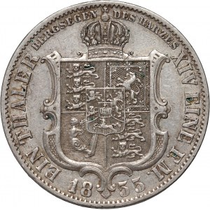 Nemecko, Hannover, George V, thaler 1855 B