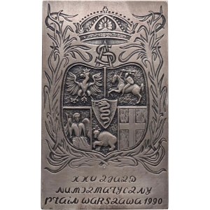 Dritte Republik, Plakette, Sigismund II Augustus 1990, Silber