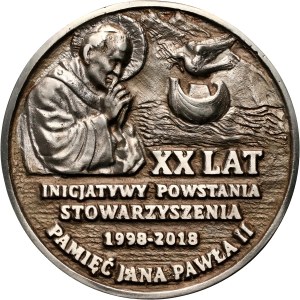 III RP, Medaille zum 20. Jahrestag der Initiative des Vereins zur Dokumentation des Pontifikats von JP II