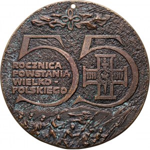 PRL, medal MS Powstaniec Wielkopolski, 55 rocznica Powstania Wielkopolskiego