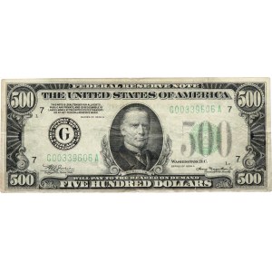 Stany Zjednoczone Ameryki, 500 dolarów 1934, G-Chicago