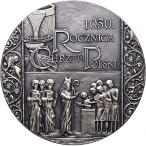 III RP, Jubiläumsmedaille 1050. Jahrestag der Taufe von Polen 2016