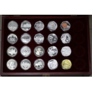 III RP, sada 20 mincí po 20 zlotých z rokov 1995-2021